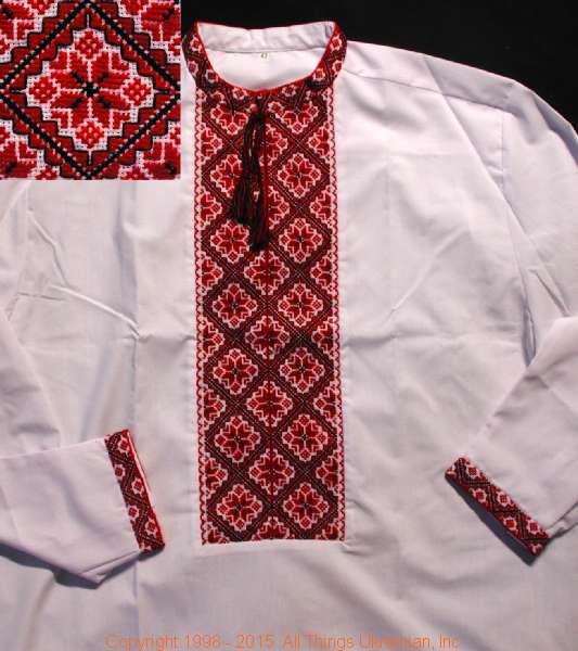 AllThingsUkrainian.com Embroidered Shirt # MS1566 