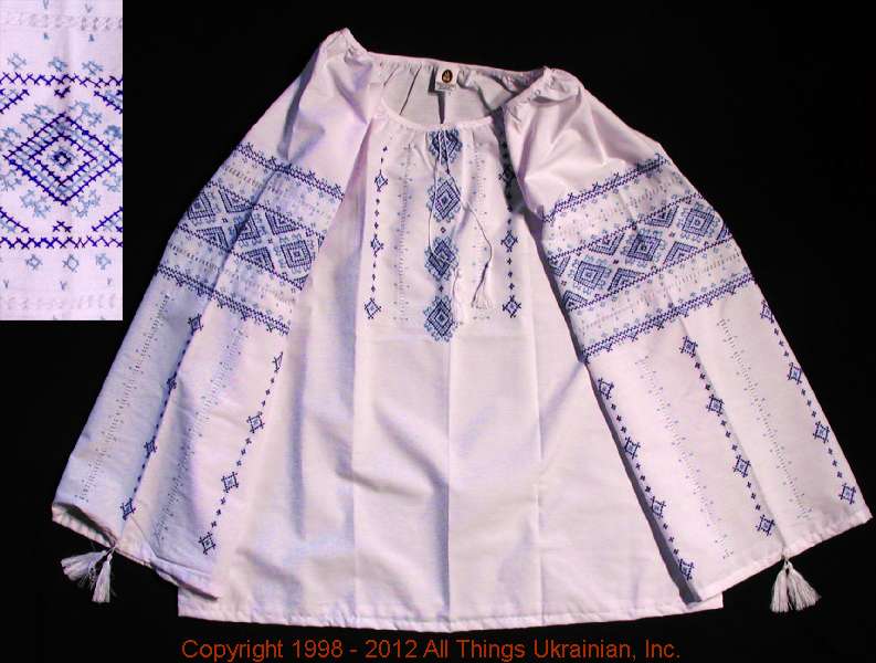 AllThingsUkrainian.com  Embroidered Blouse # WS124301 