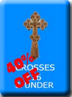 Small Carpathian Carved Crosses Under $17
