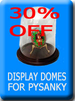 Glass Display domes for Pysanky