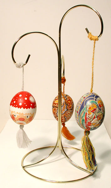 Gold Tone 3 tier Hanger for
                  Pysanky