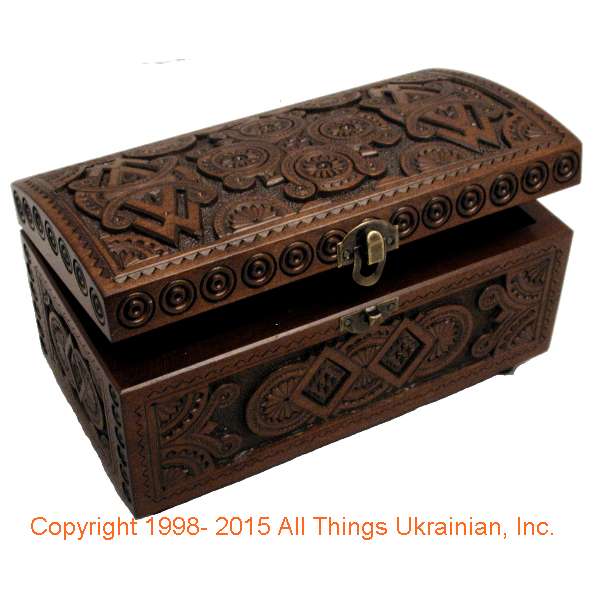 Carpathian Hand Carved Box # CWB1514 
