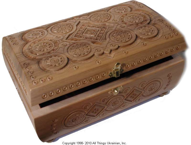 Carpathian Hand Carved Box # CwBox82 