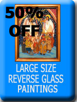 Adamovych                        Large Reverse Glass Paintings