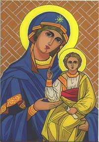 Byzantine Icon Virgin
                Mary and Christ