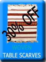 CLICK HERE to see the Woven Table Scarves