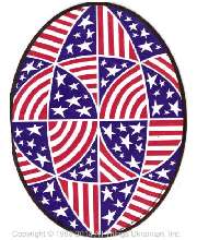  Pysanky Easter Egg Car Magnet # PDOT08