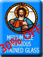 Medium Sized Religious Stained Glass