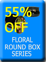 Sapfir Round Floral Boxes